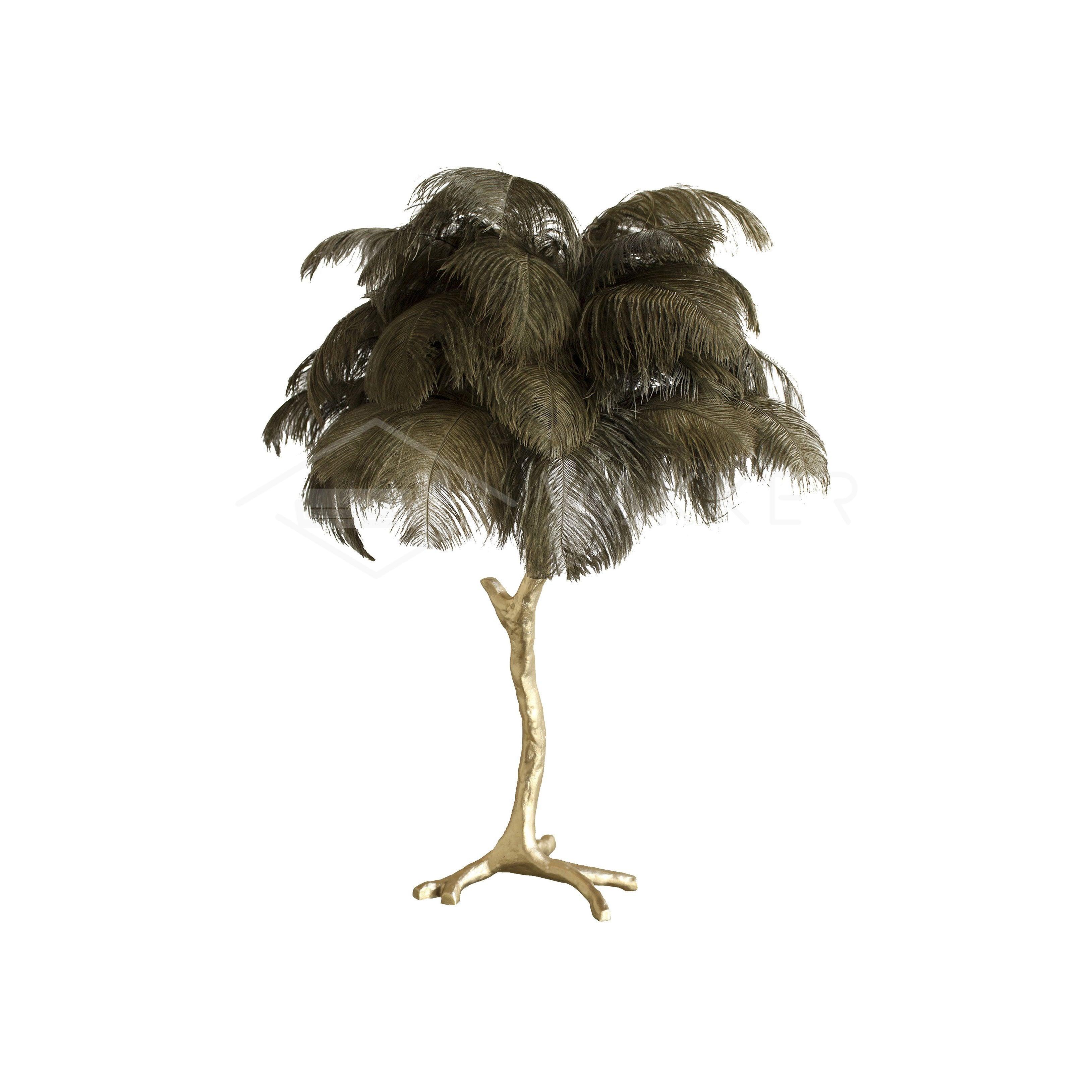 Ostrich Feather Reading Table Lamp