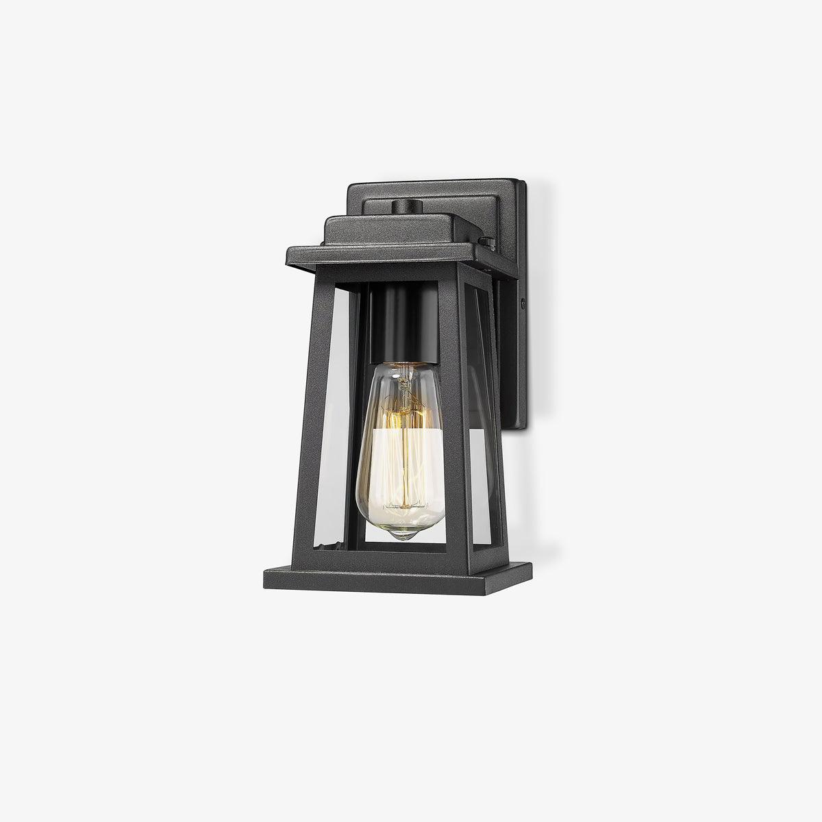 Exterior Lantern Wall Light, Outdoor Wall Light, Metal, ∅ 5.1″ x H 11″