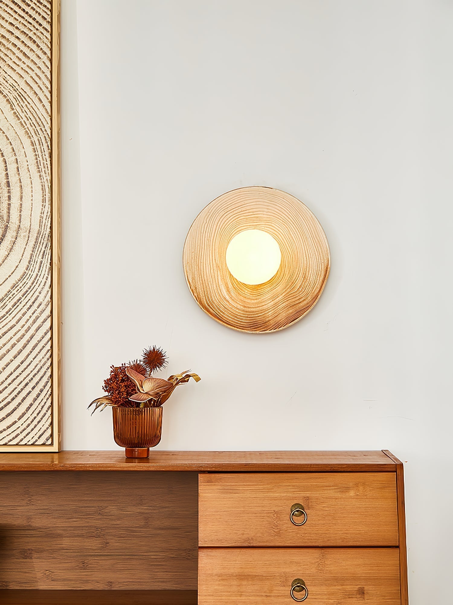 Ovalo Ceramic Wall Light, Hardwired Wall Sconce, detail 3