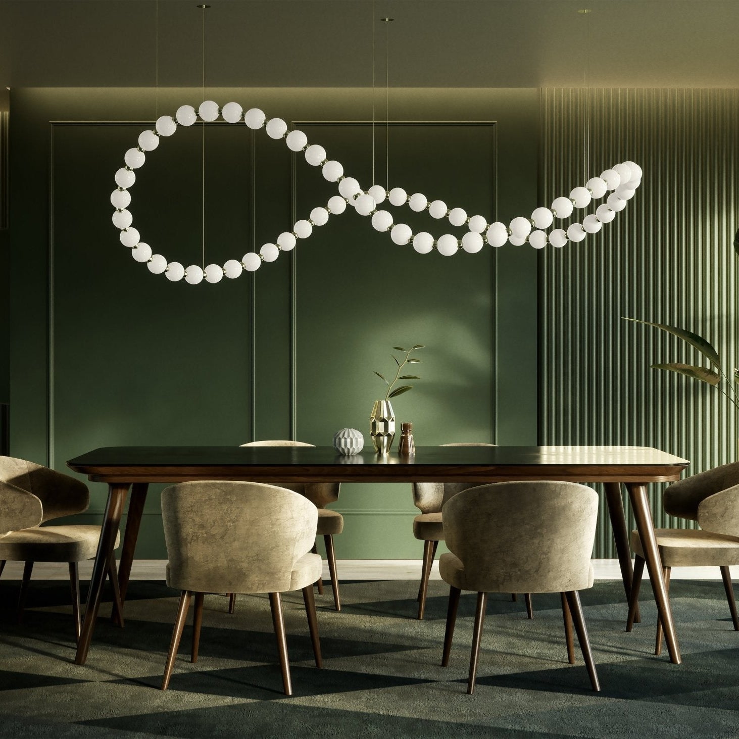 Pearl Drop Customizable Chandelier
