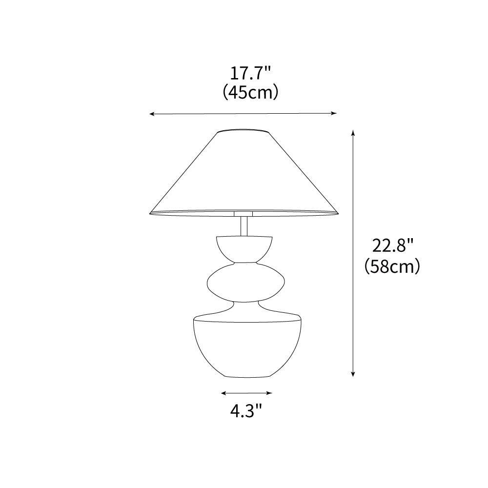 Painted Table Lamp