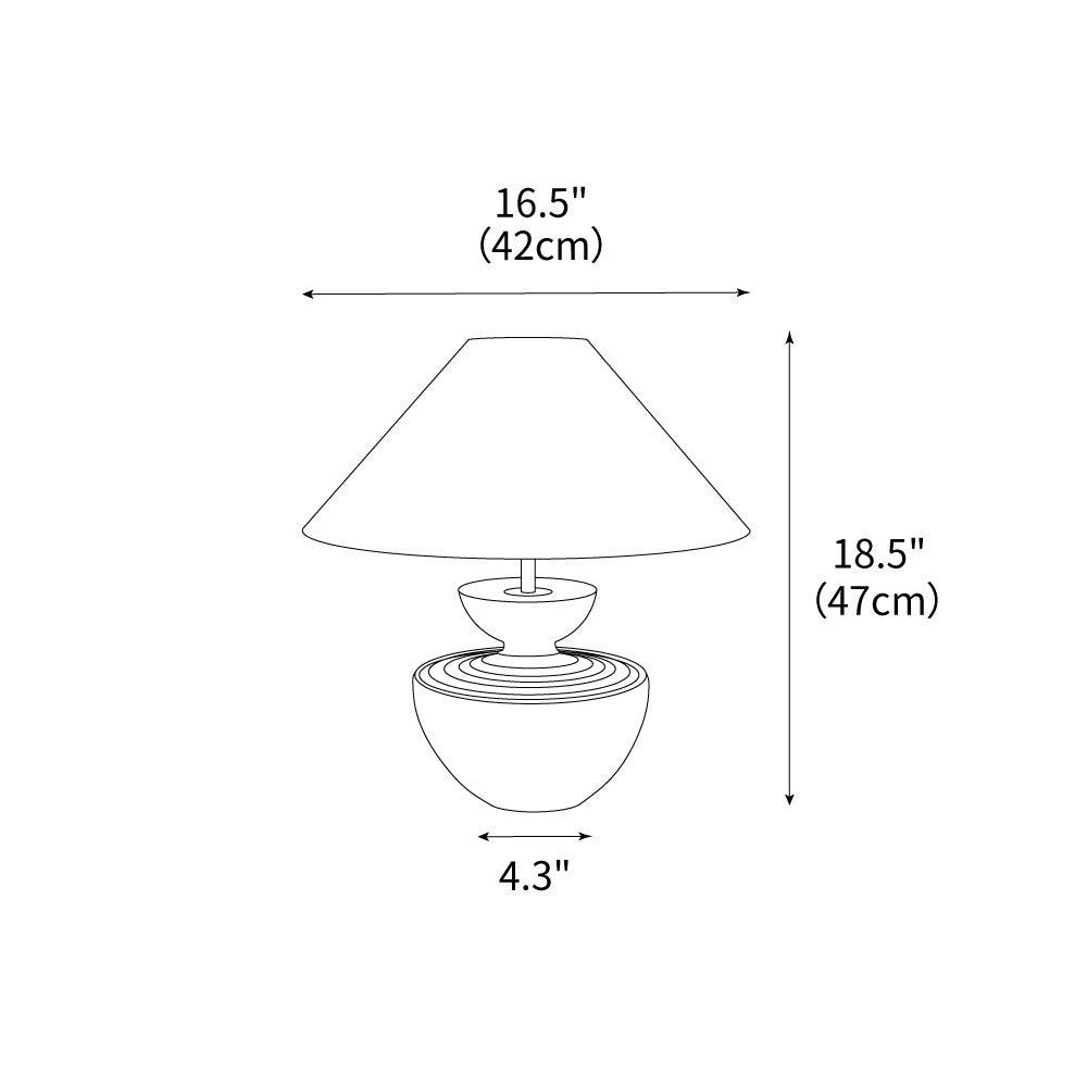 Painted Table Lamp