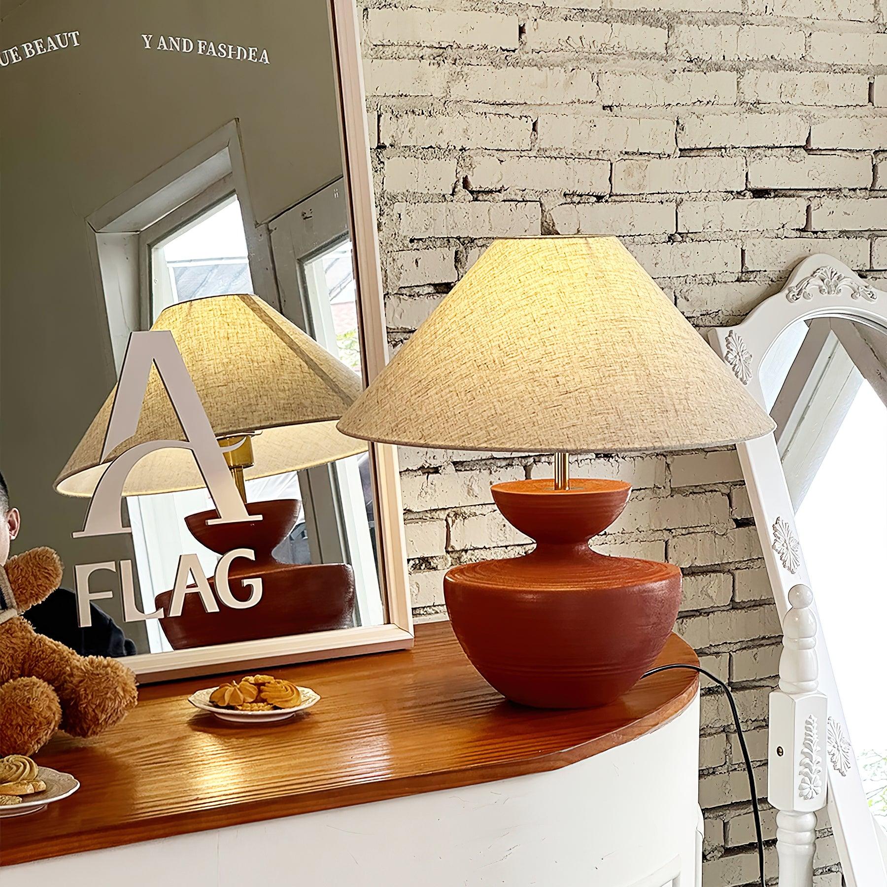 Painted Table Lamp