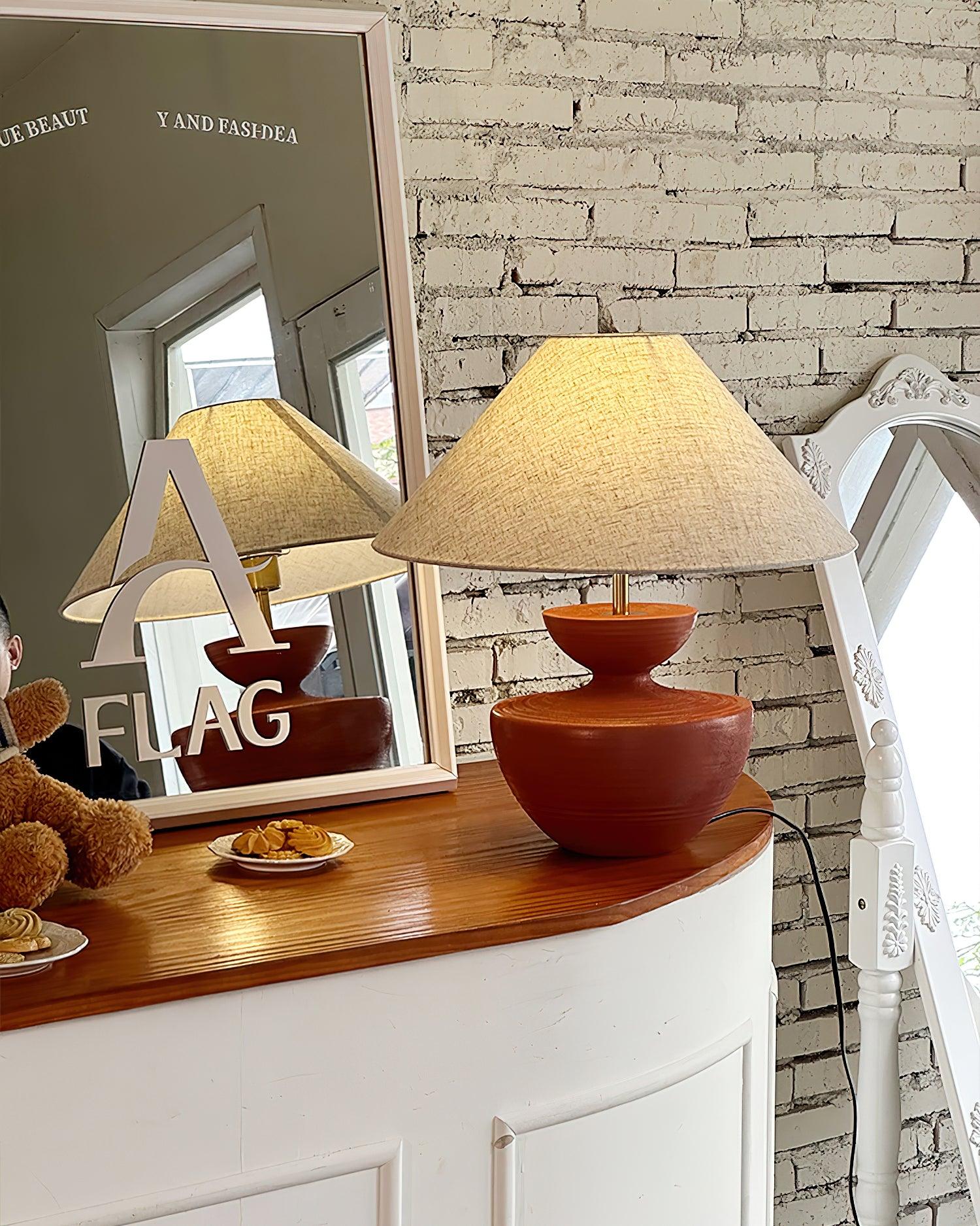 Painted Table Lamp