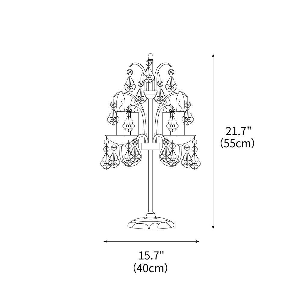 Palais Crystal Table Lamp 15.7