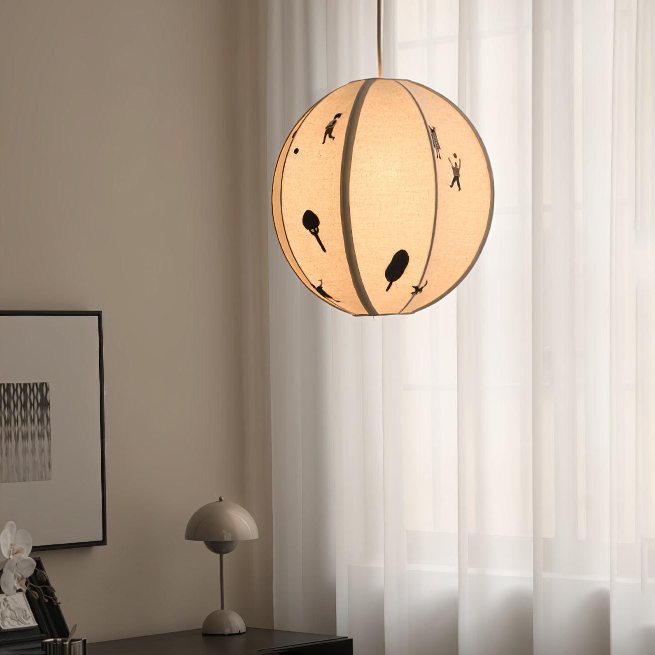 Park Embroidered Textile Swag Pendant Light