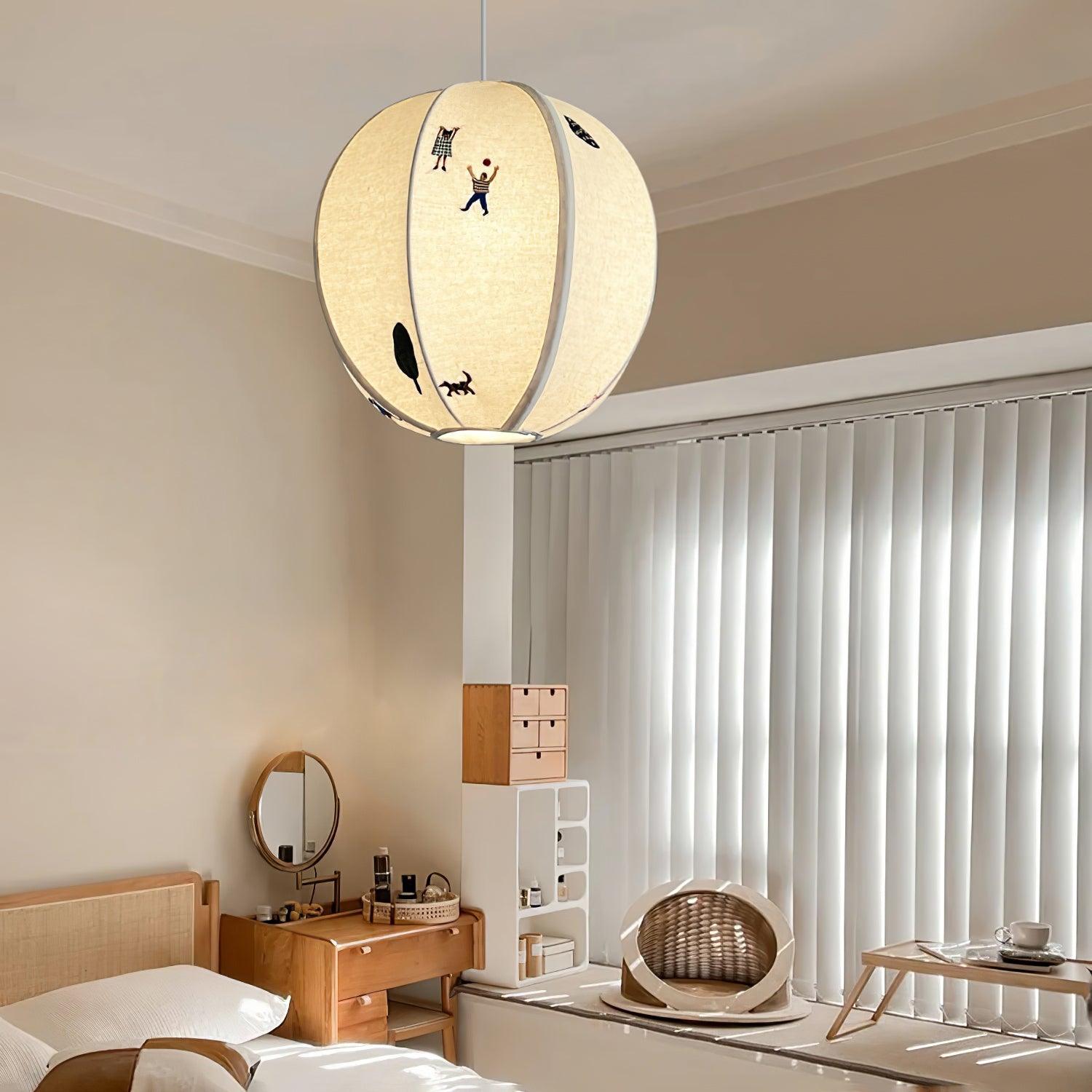 Park Embroidered Textile Swag Pendant Light