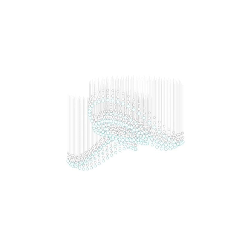 Pearl Curtain Customizable Chandelier