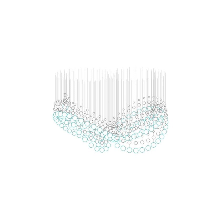 Pearl Curtain Customizable Chandelier