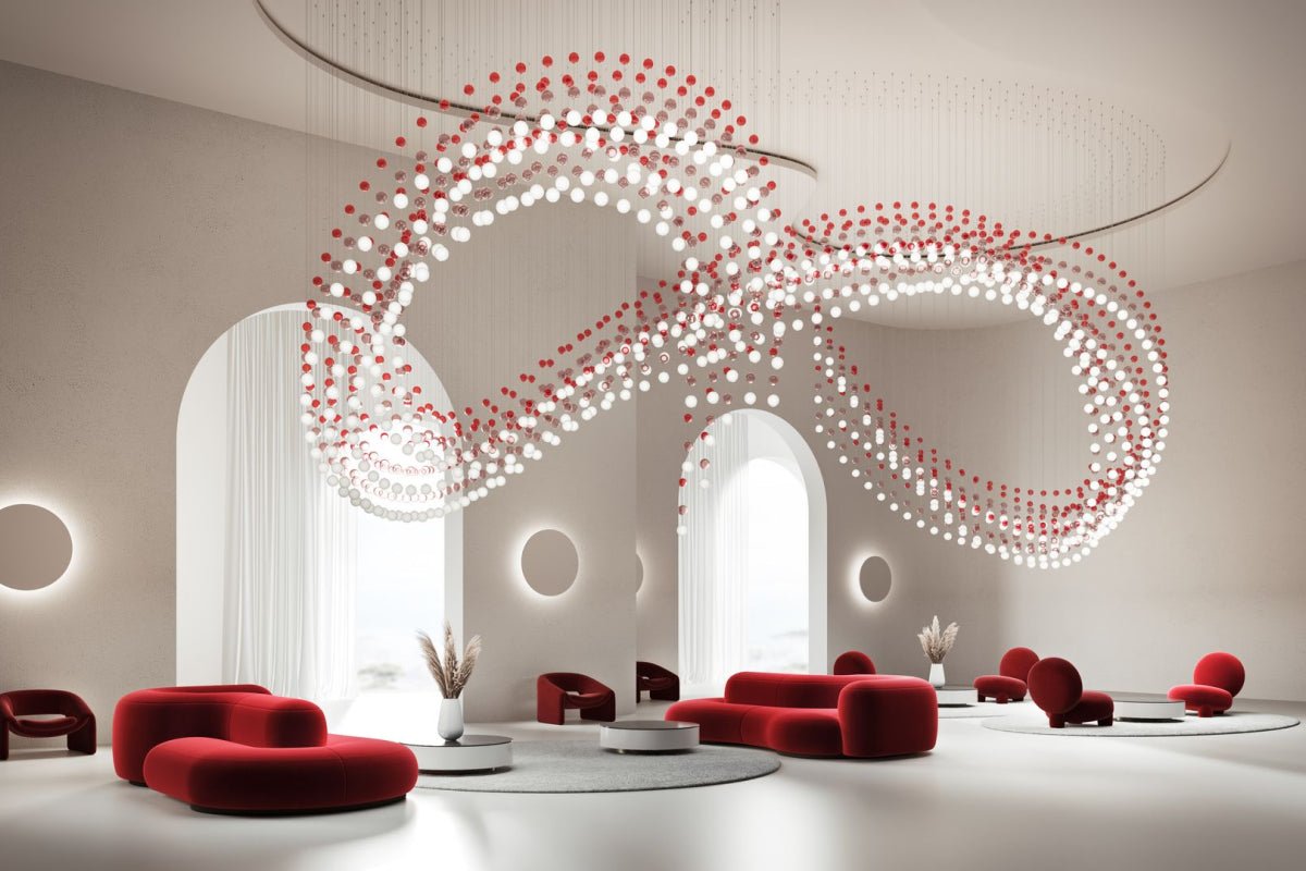 Pearl Curtain Customizable Chandelier