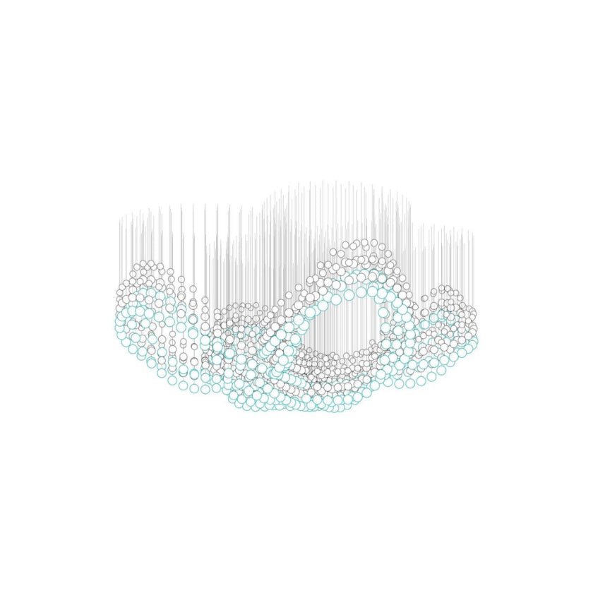 Pearl Curtain Customizable Chandelier