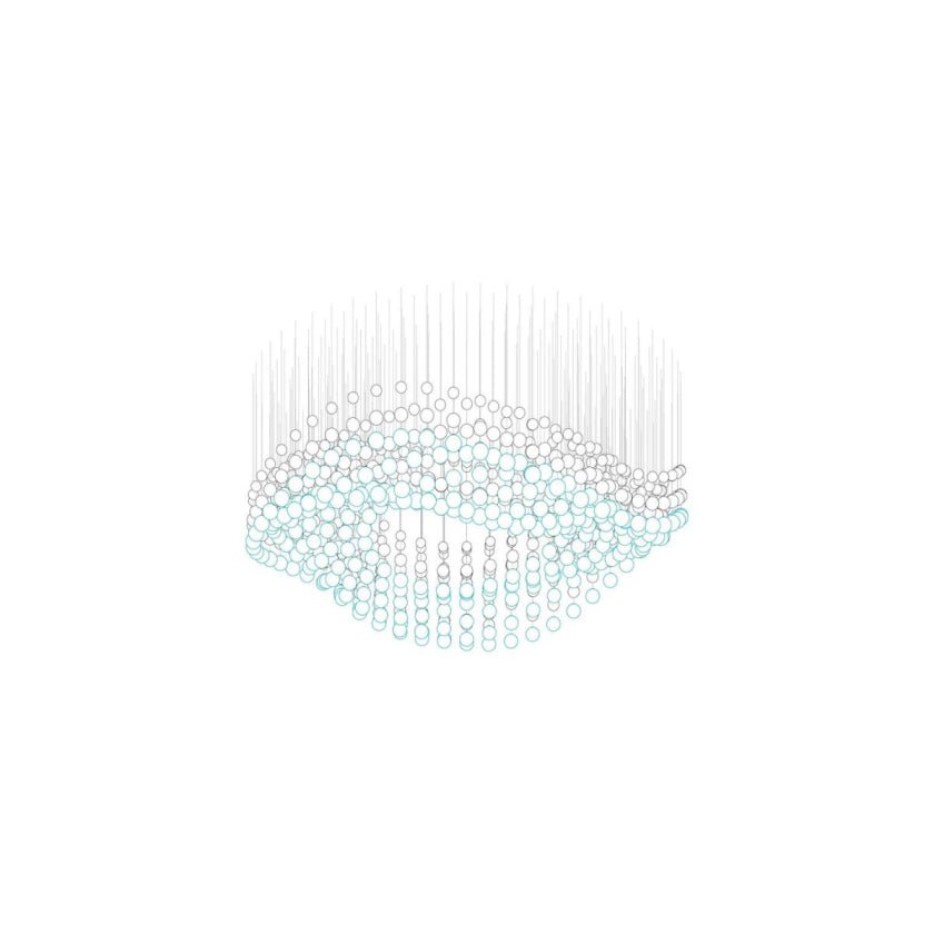 Pearl Curtain Customizable Chandelier