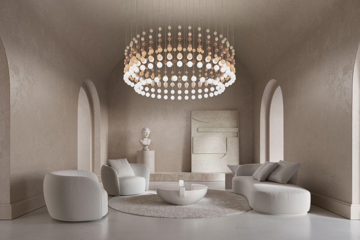 Pearl Curtain Customizable Chandelier
