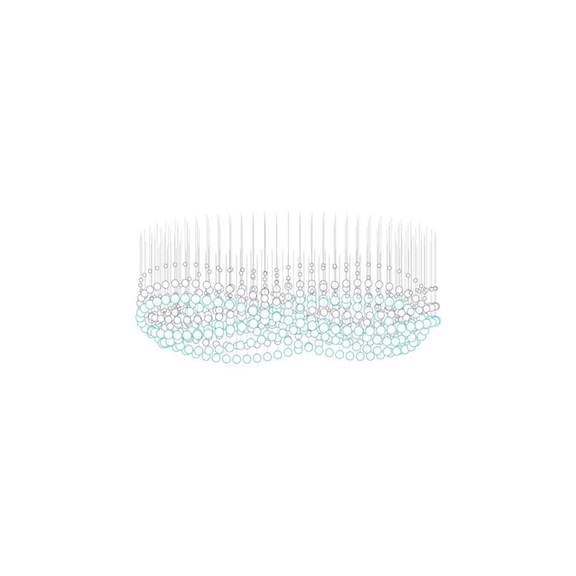 Pearl Curtain Customizable Chandelier