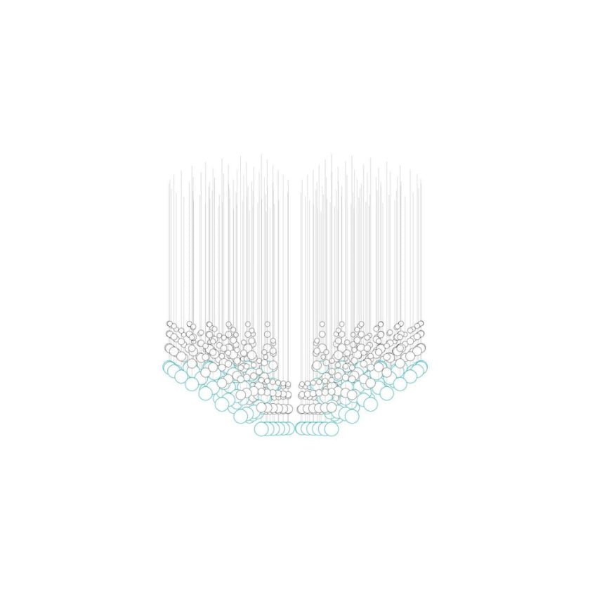 Pearl Curtain Customizable Chandelier