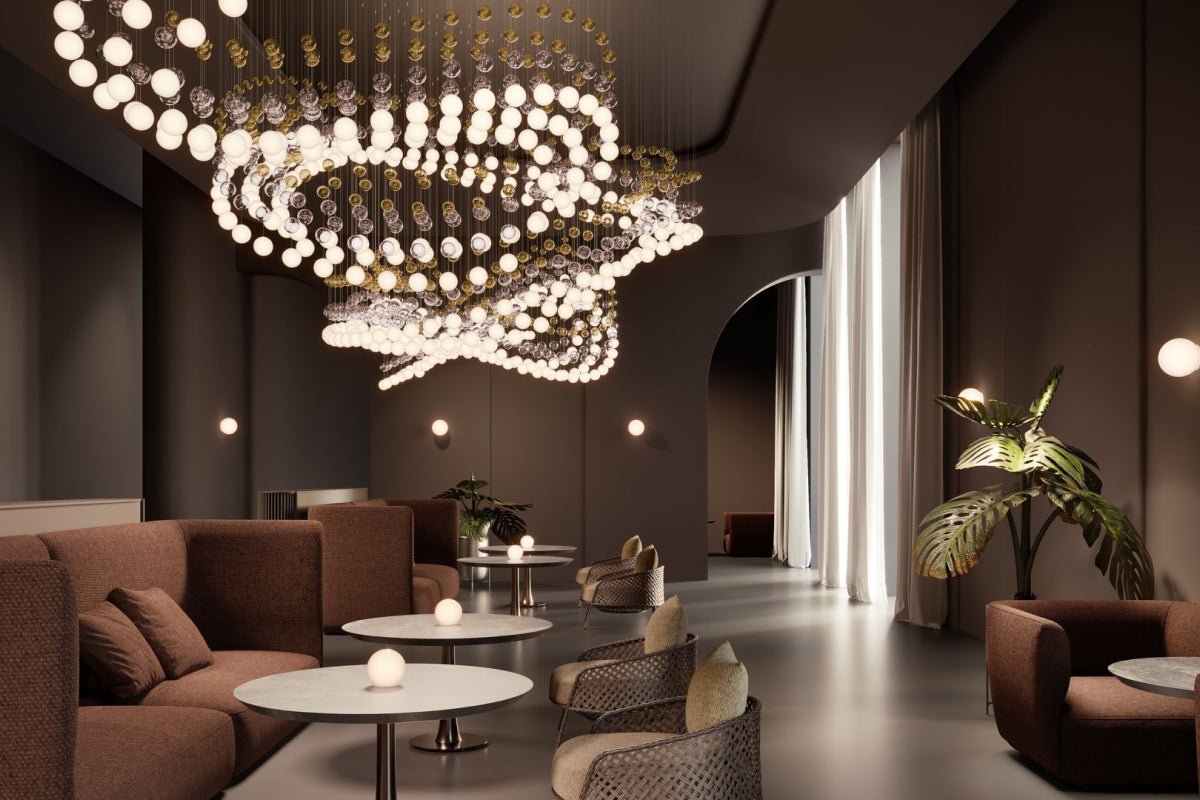 Pearl Curtain Customizable Chandelier