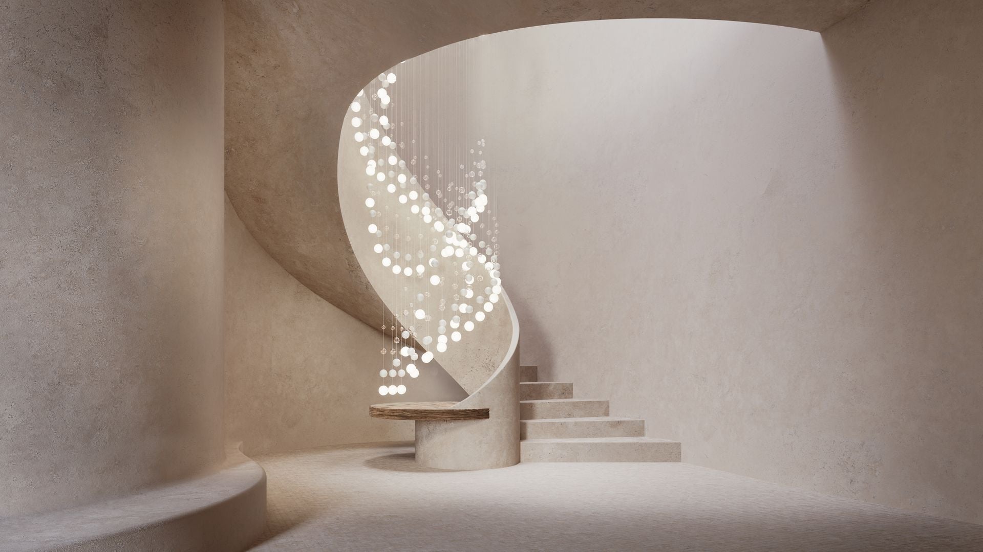 Pearl Curtain Customizable Chandelier