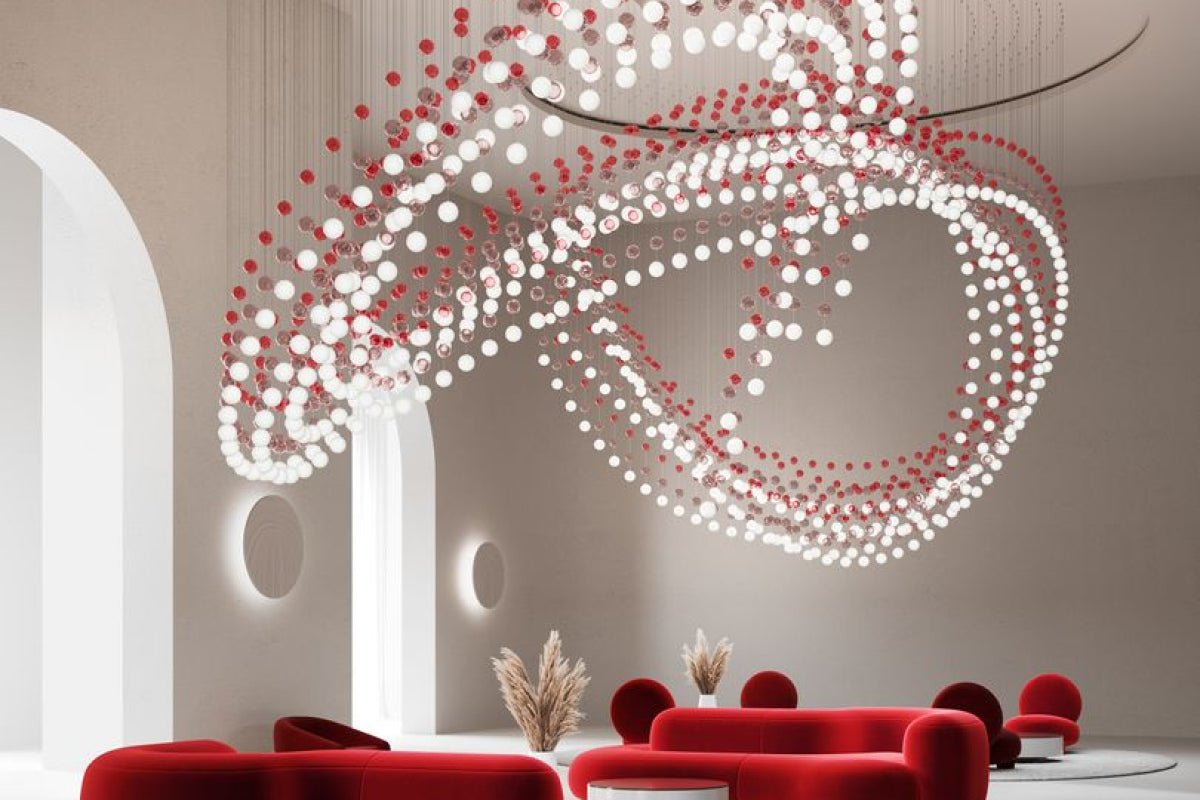 Pearl Curtain Customizable Chandelier