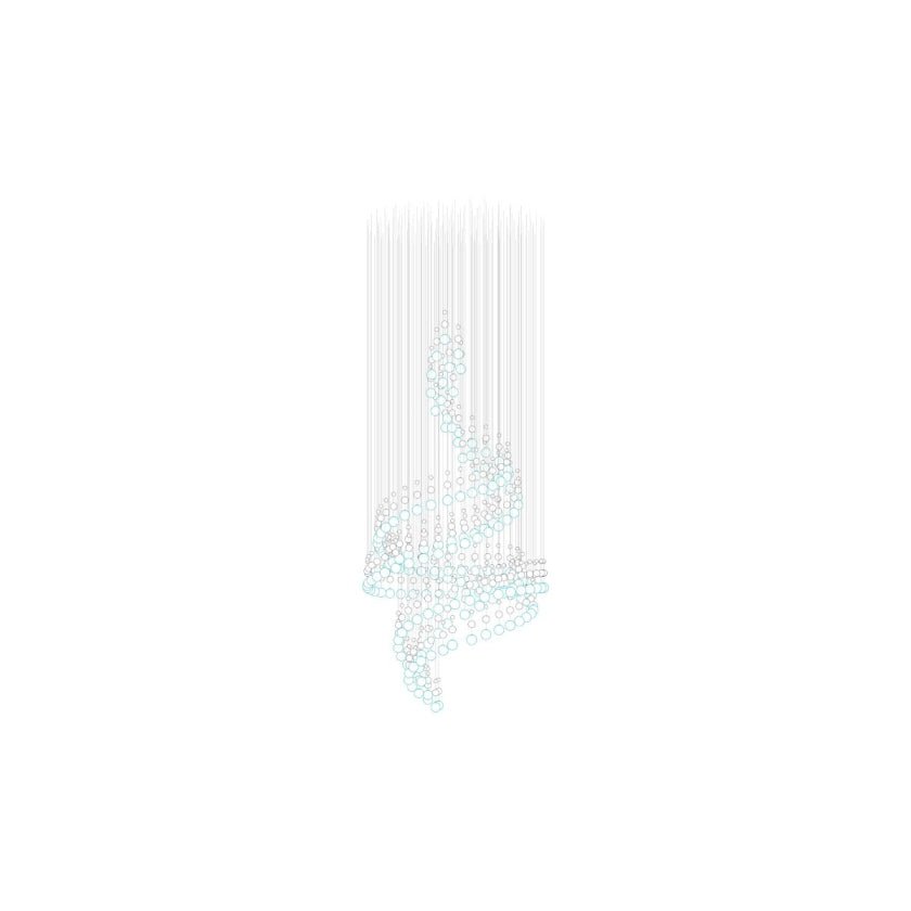 Pearl Curtain Customizable Chandelier