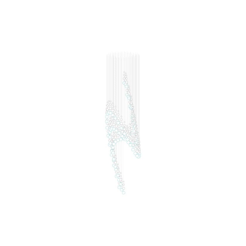 Pearl Curtain Customizable Chandelier