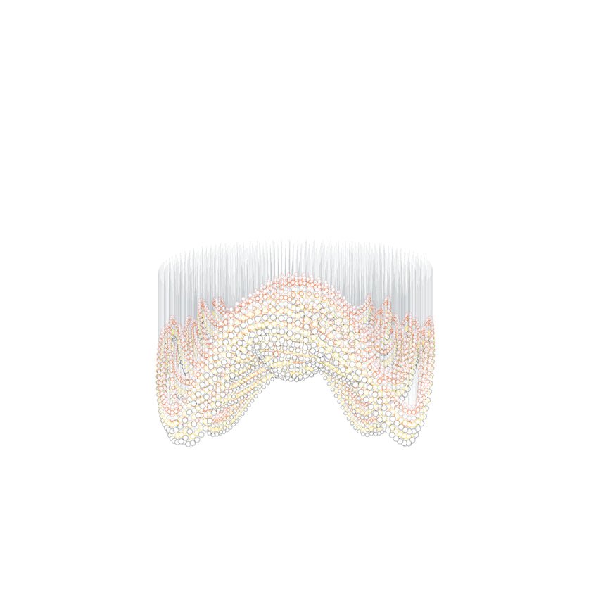 Pearl Curtain Customizable Chandelier