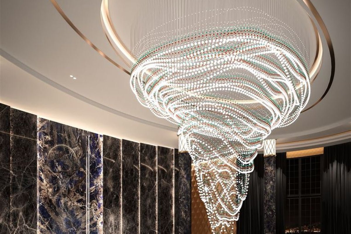 Pearl Curtain Customizable Chandelier