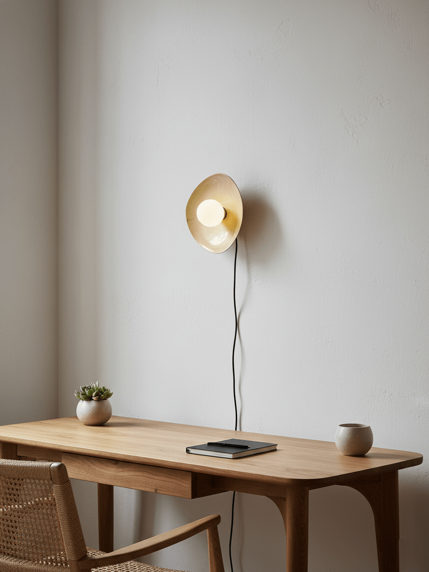 Pebble Disc Plug-in Wall Light detail view 4