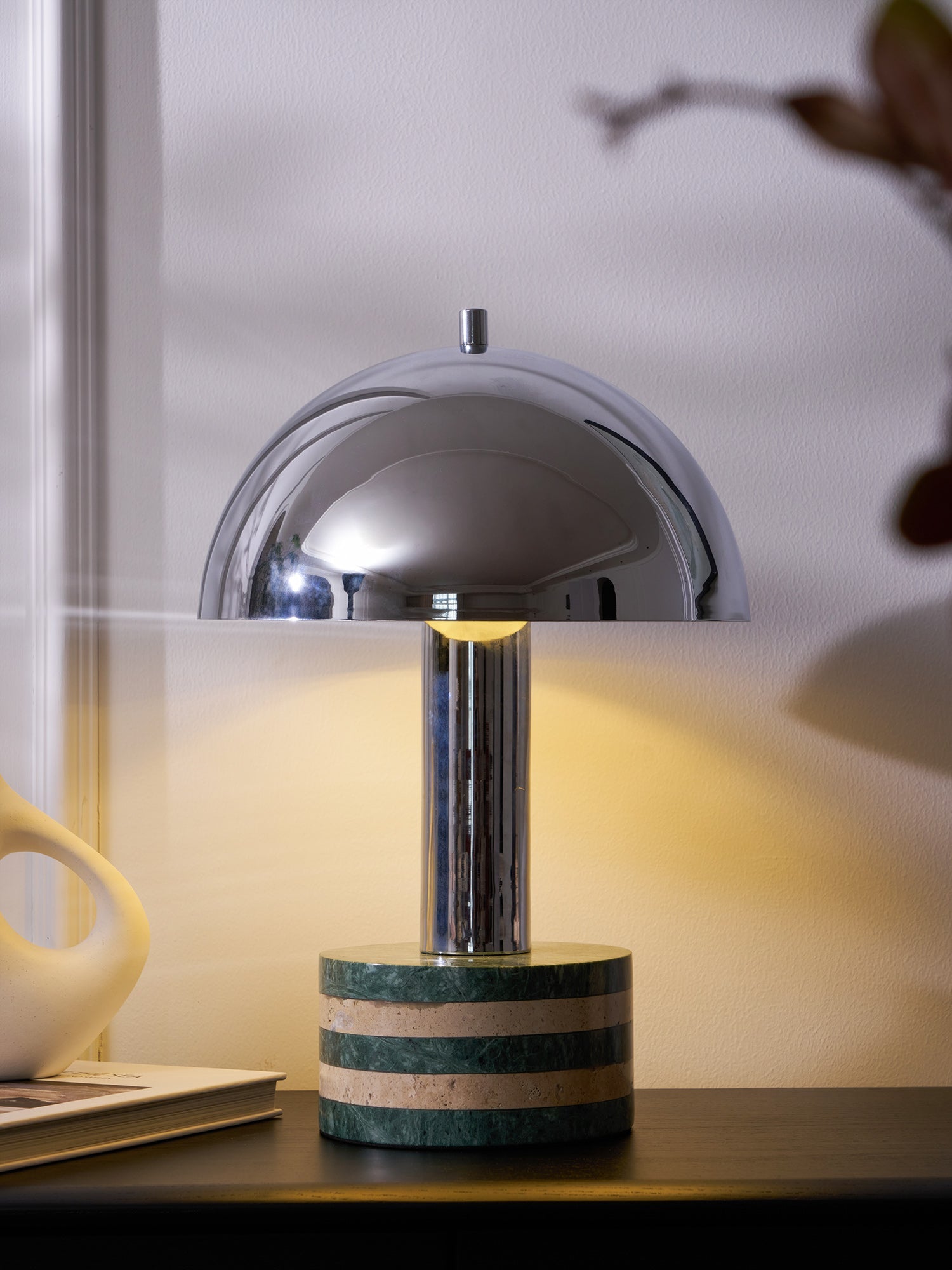 Luno Chrome Table Lamp detail view 18