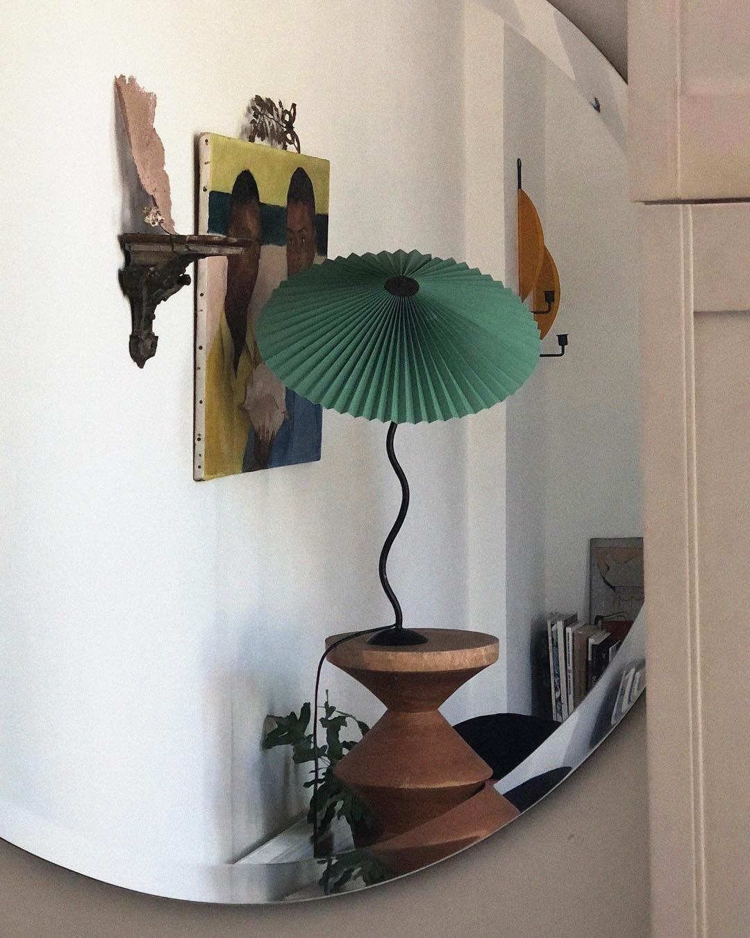 Pleated Hat Portable Lamp Table Lamp