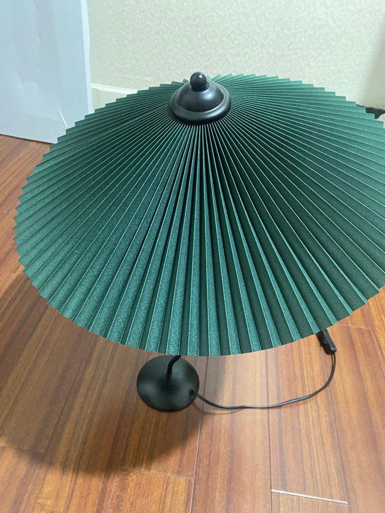 Pleated Hat Portable Lamp Table Lamp