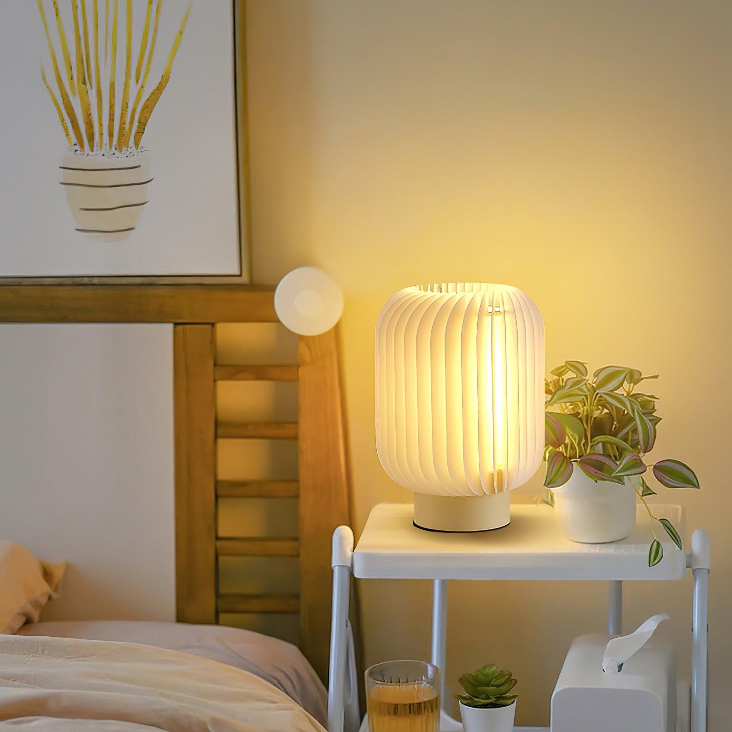 Pleated Portable Lamp Table Lamp