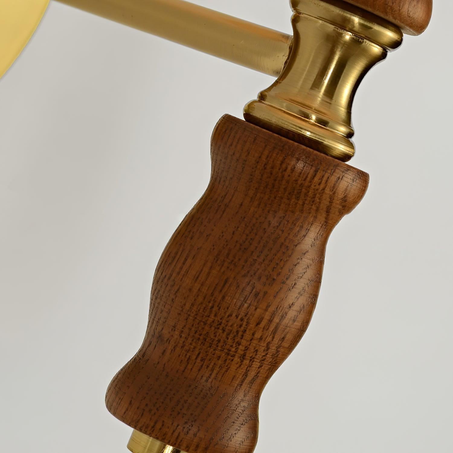 Pleated Walnut Lamp Bracket Wall Light