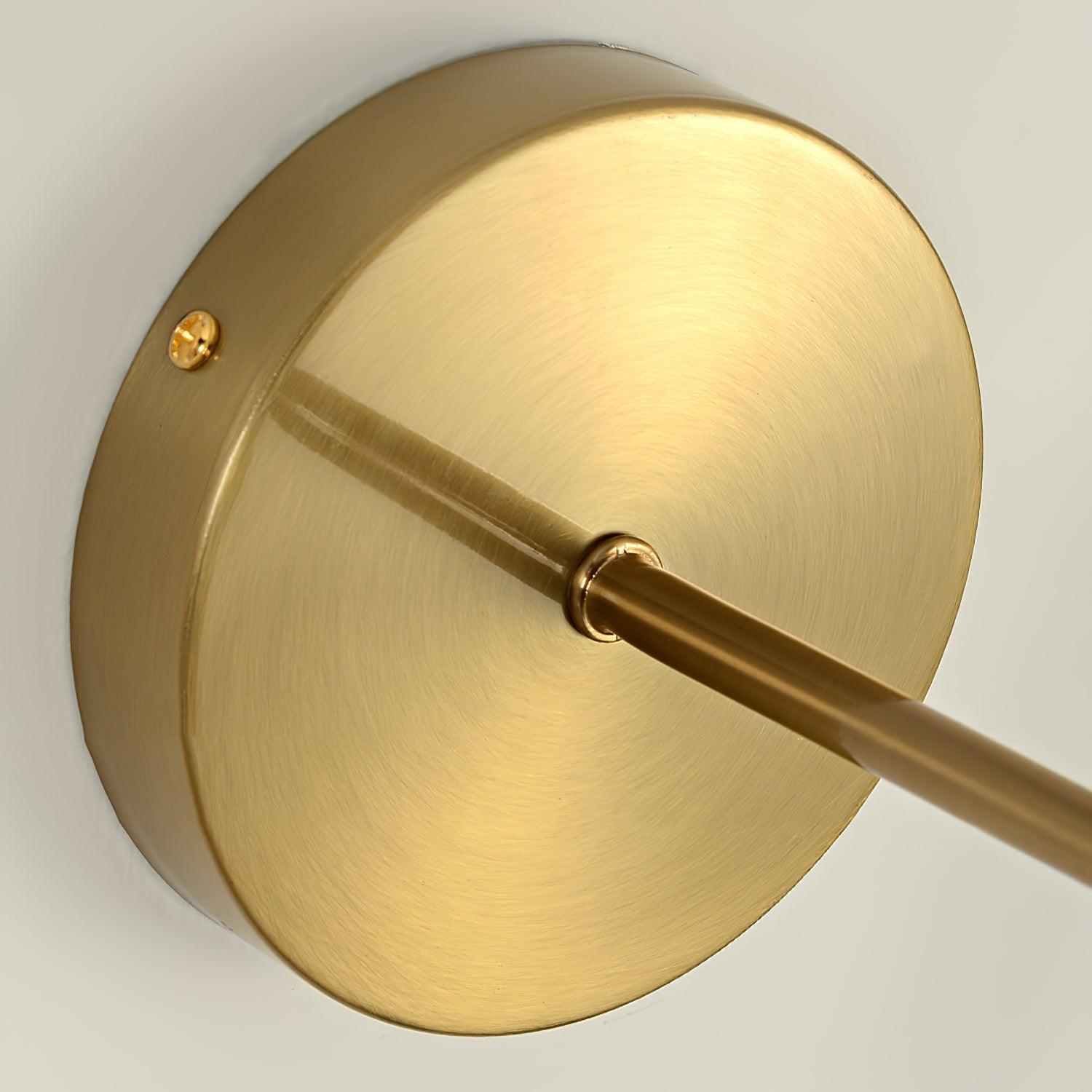 Pleated Walnut Lamp Bracket Wall Light