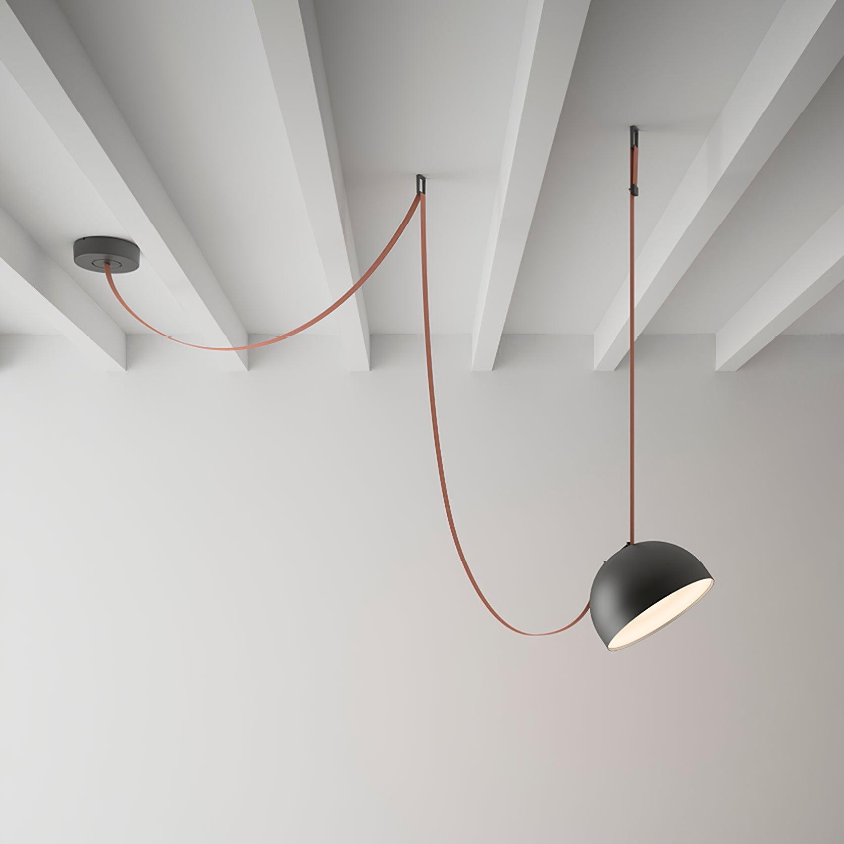 Belts Combination Canvas Pendant Light detail view 3
