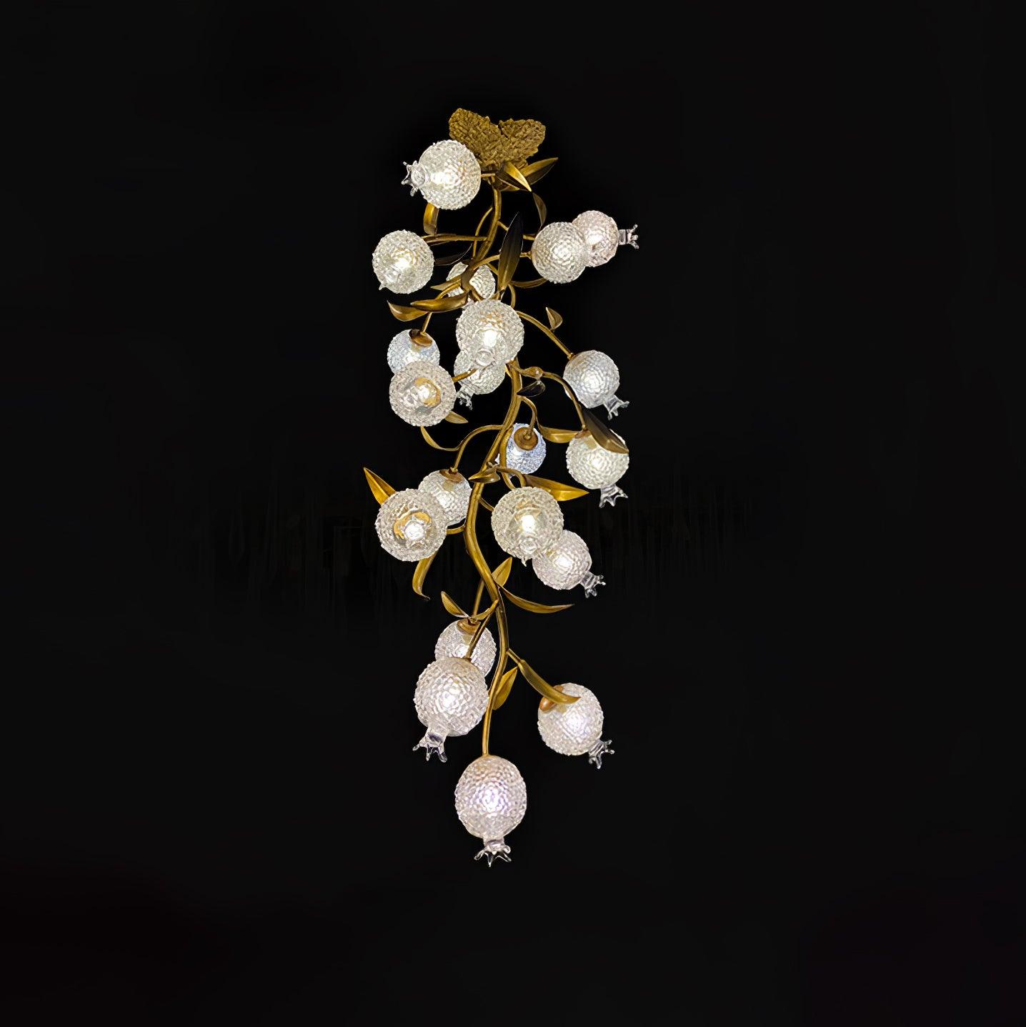 Pomegranate Brass Overhead Light Ceiling Lamp