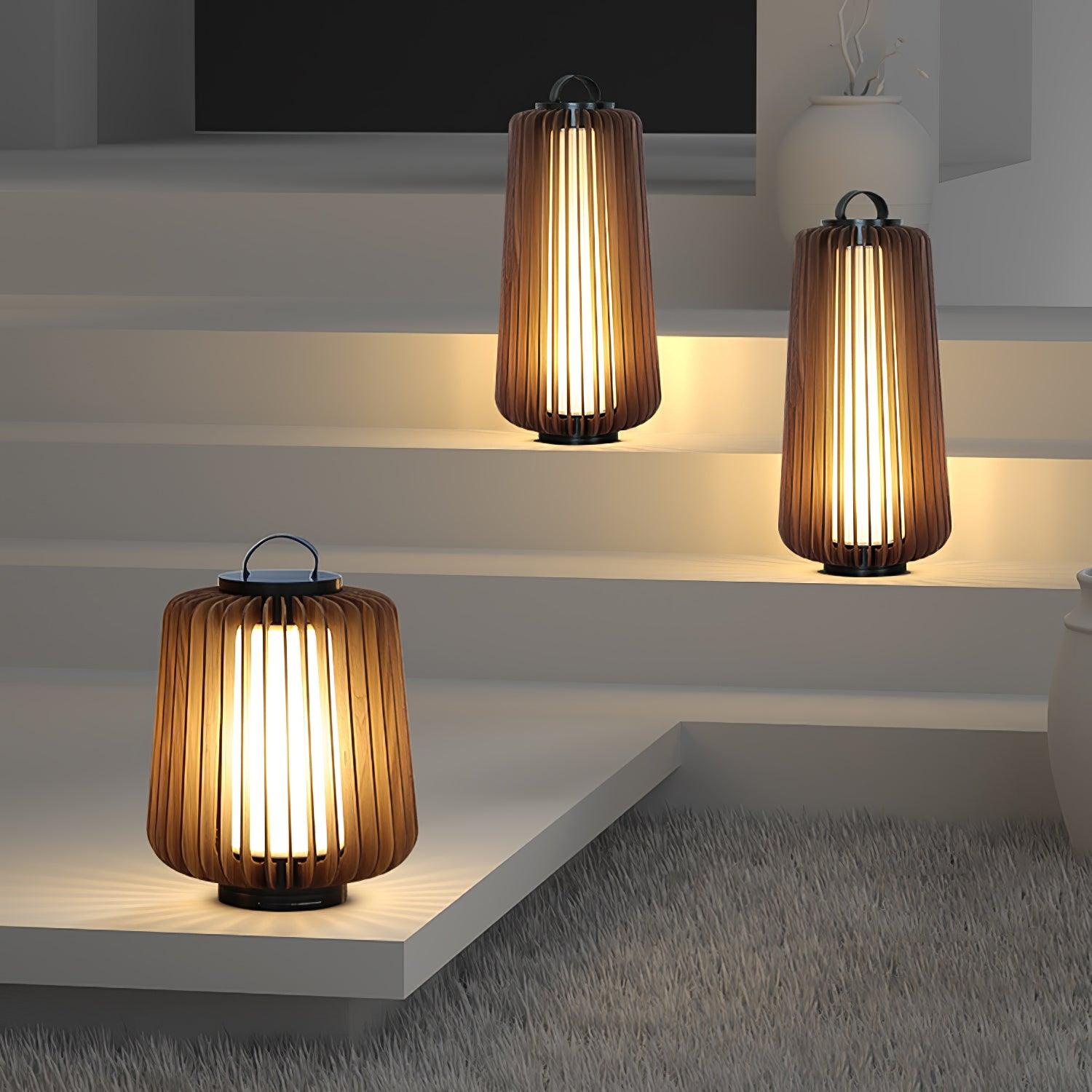 Portable Lantern Exterior Light - ∅ 7.9″ x H 9.1″ Metal, Outdoor Wall Light, detail 5