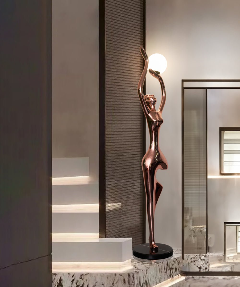 Pose Yoga Sculpture Floor Lamp detail view 10