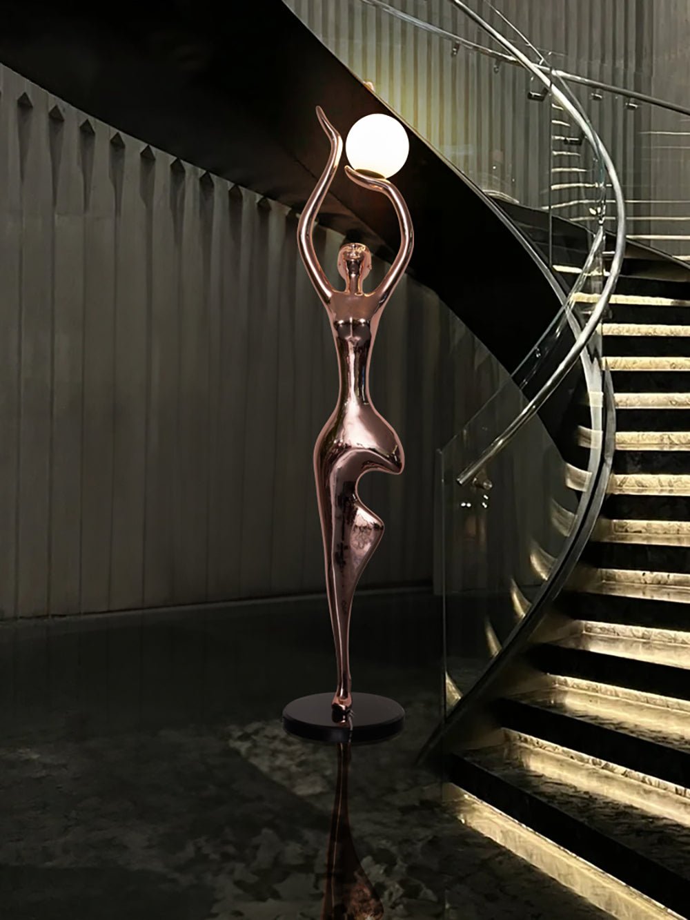 Pose Yoga Sculpture Floor Lamp detail view 6