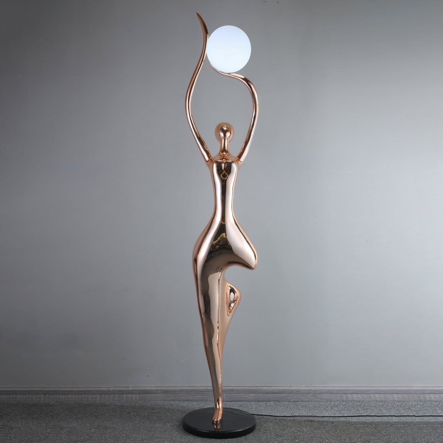 Pose Yoga Sculpture Floor Lamp detail view 11