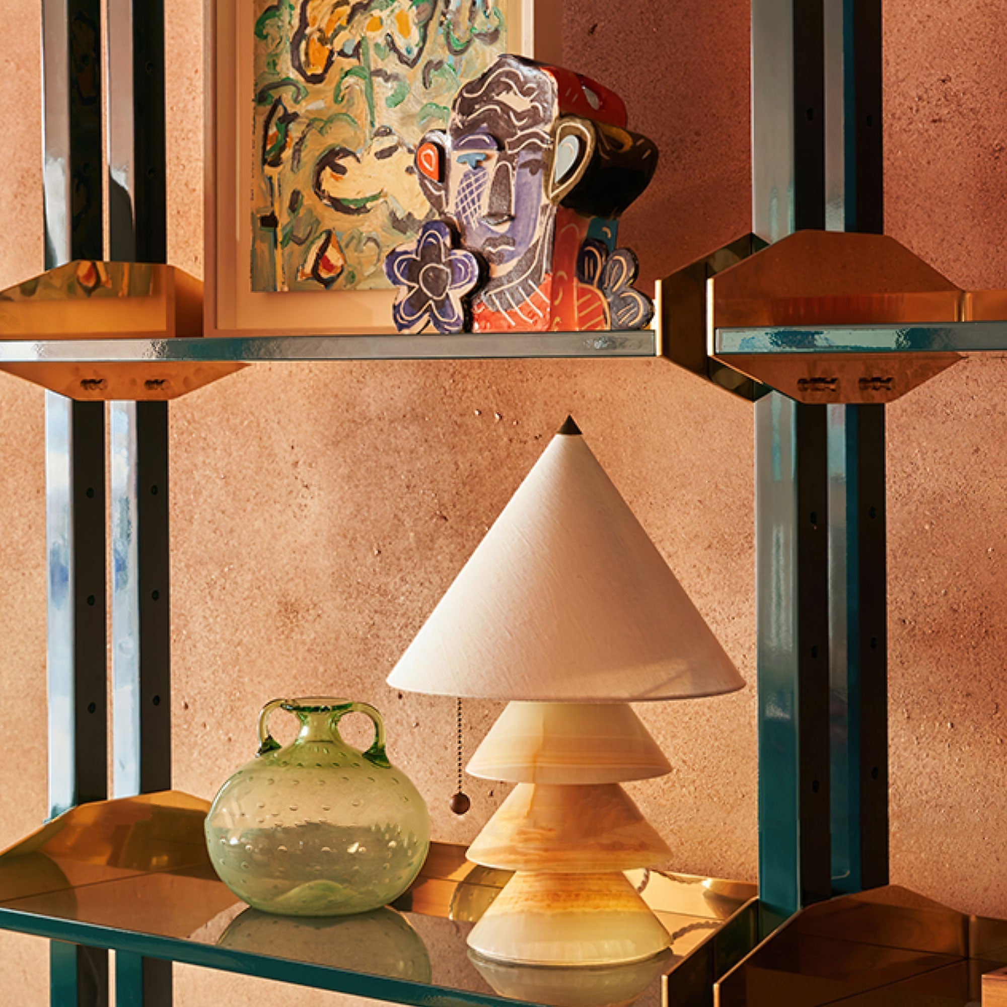 Pyramid Glow Table Lamp 11.4