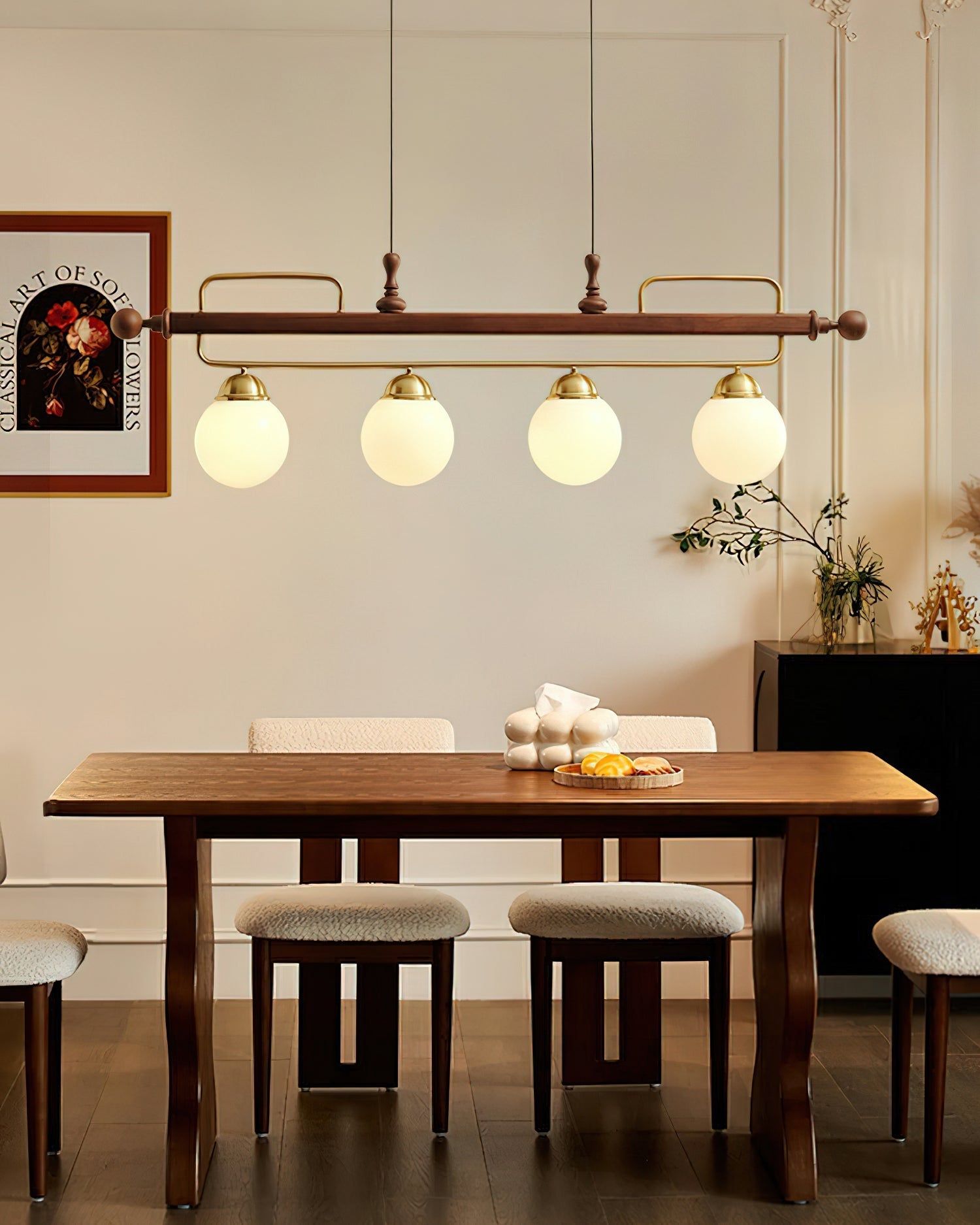 Quad Sphere Chandelier 47.2