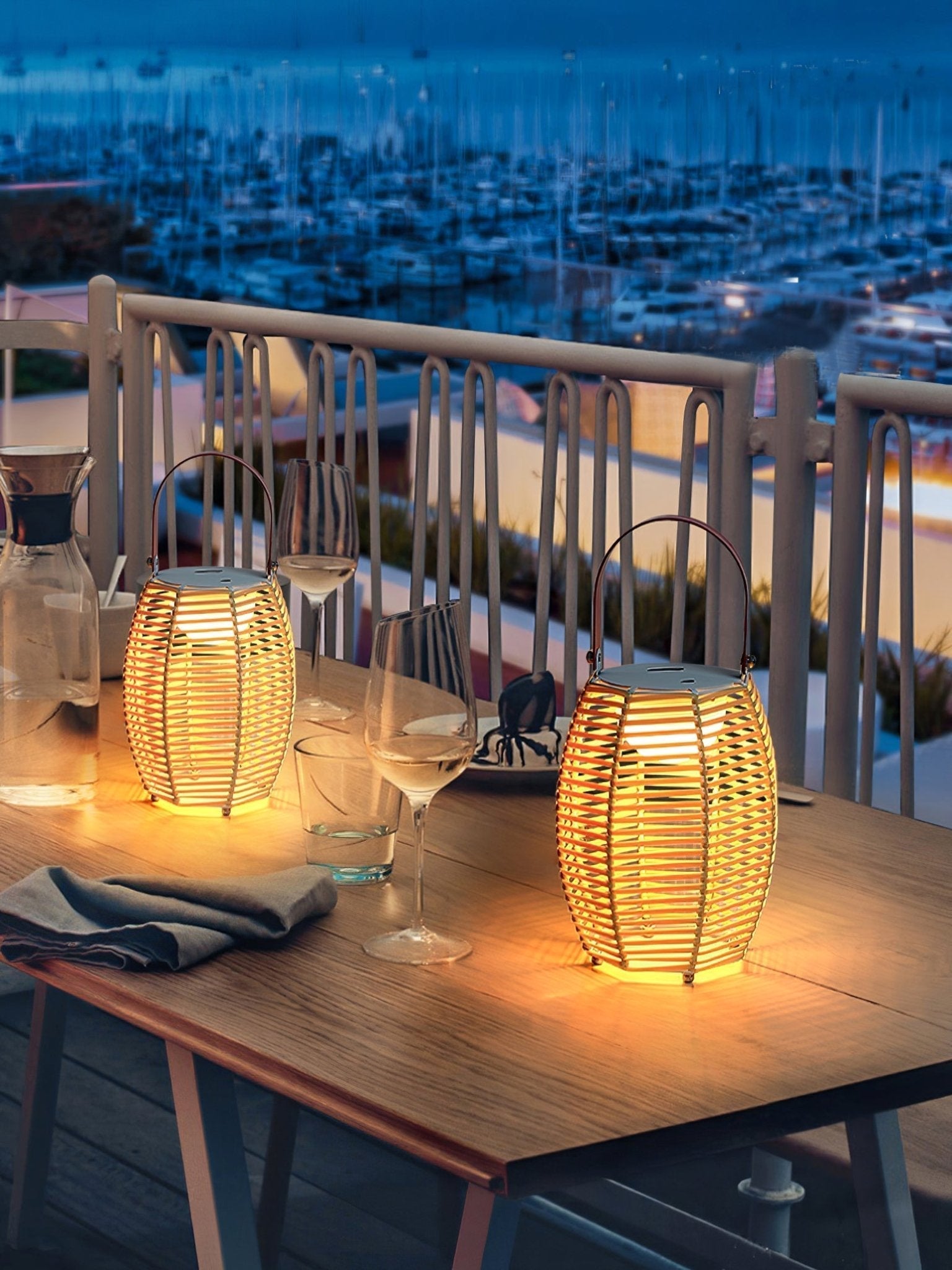 Lantern Built-in Battery Table Light, Bedside Table Lamp, detail 15
