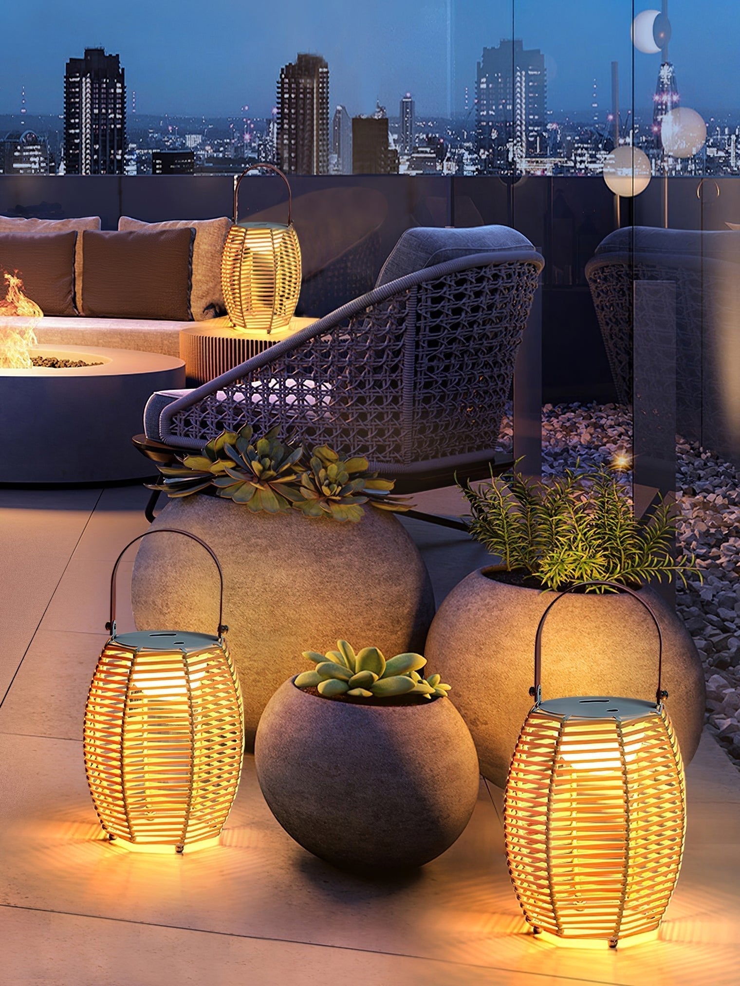 Lantern Built-in Battery Table Light, Bedside Table Lamp, detail 16