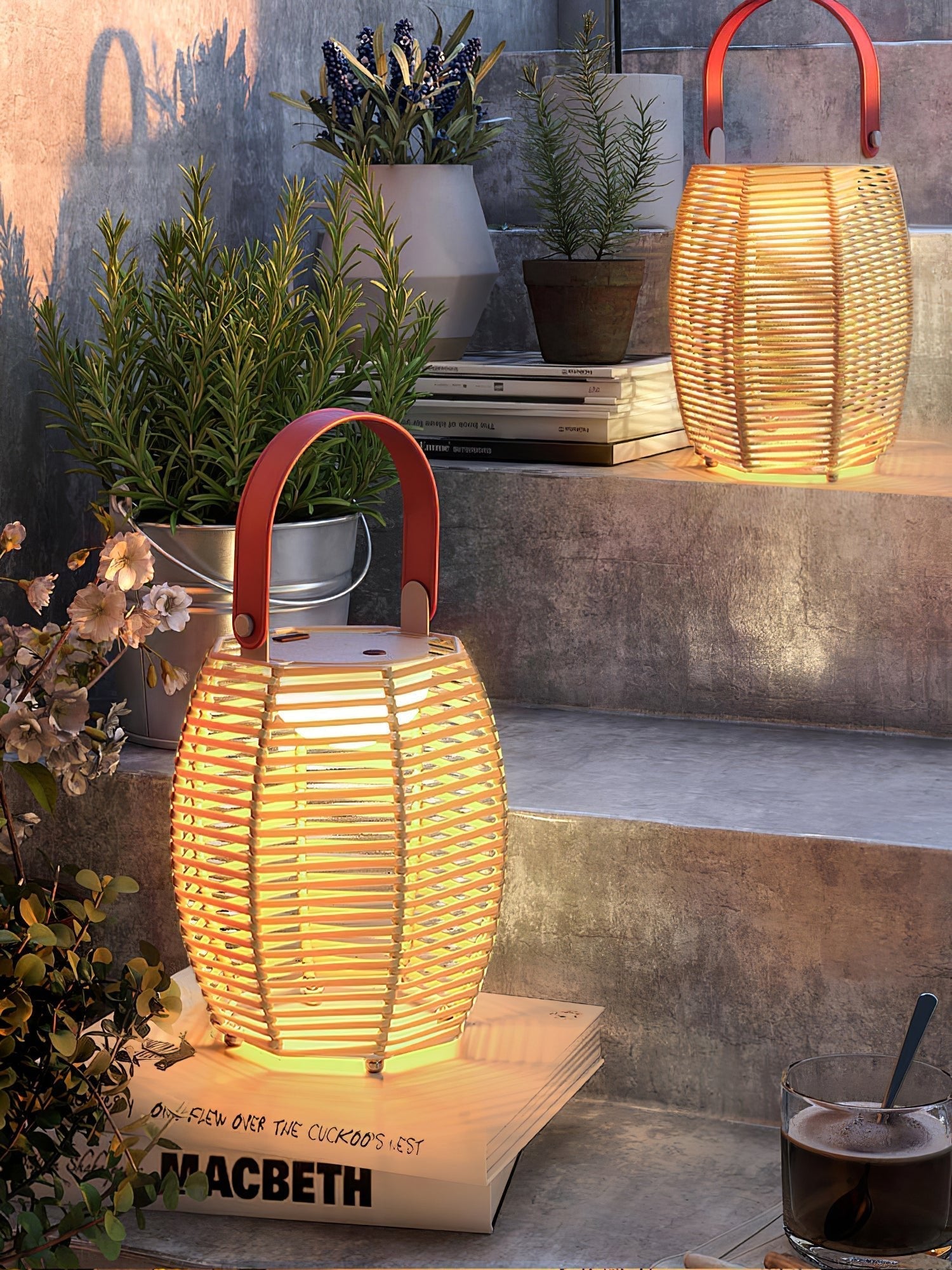 Lantern Built-in Battery Table Light, Bedside Table Lamp, detail 20