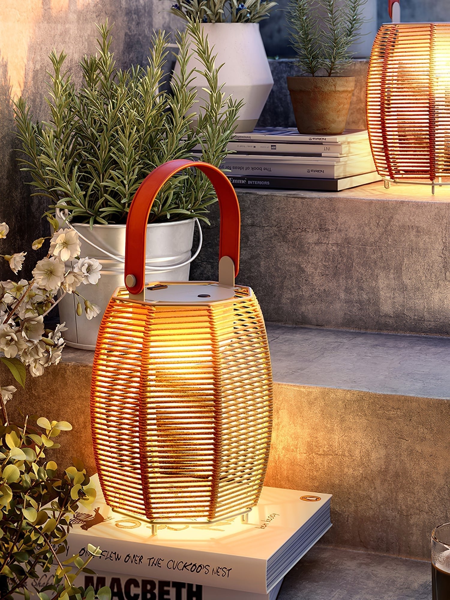 Lantern Built-in Battery Table Light, Bedside Table Lamp, detail 22