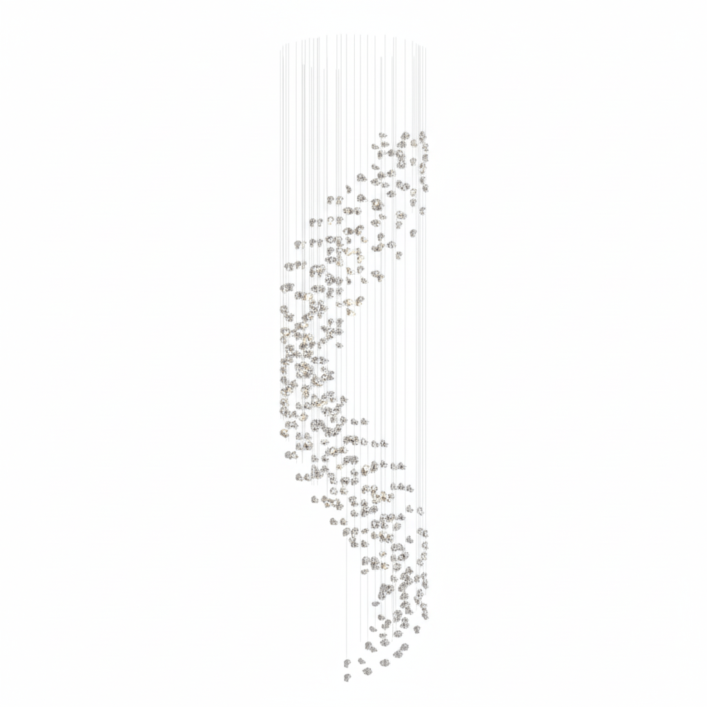Raw Crystal Customizable Chandelier