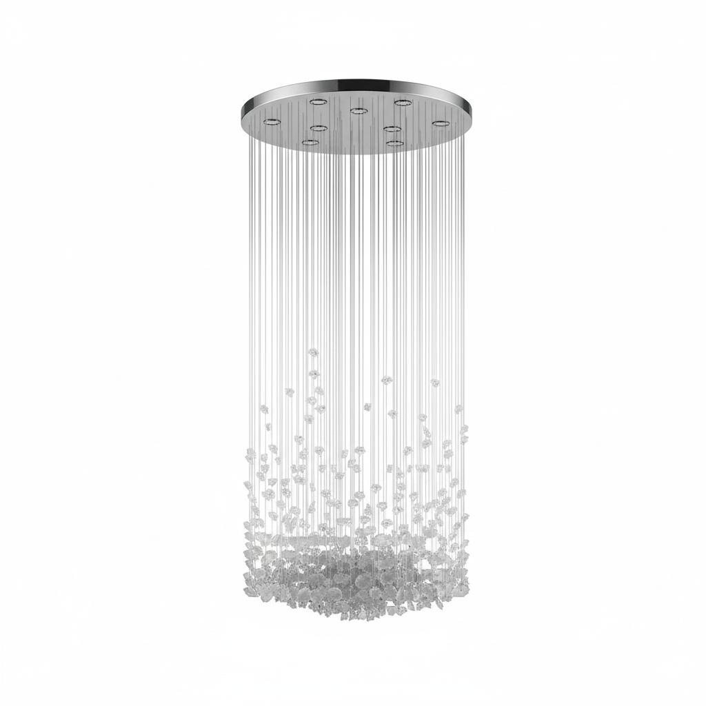 Raw Crystal Customizable Chandelier