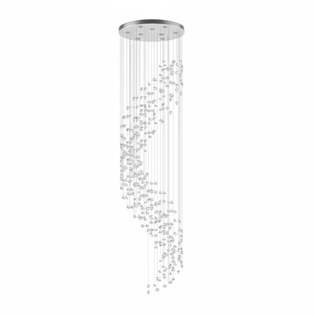 Raw Crystal Customizable Chandelier