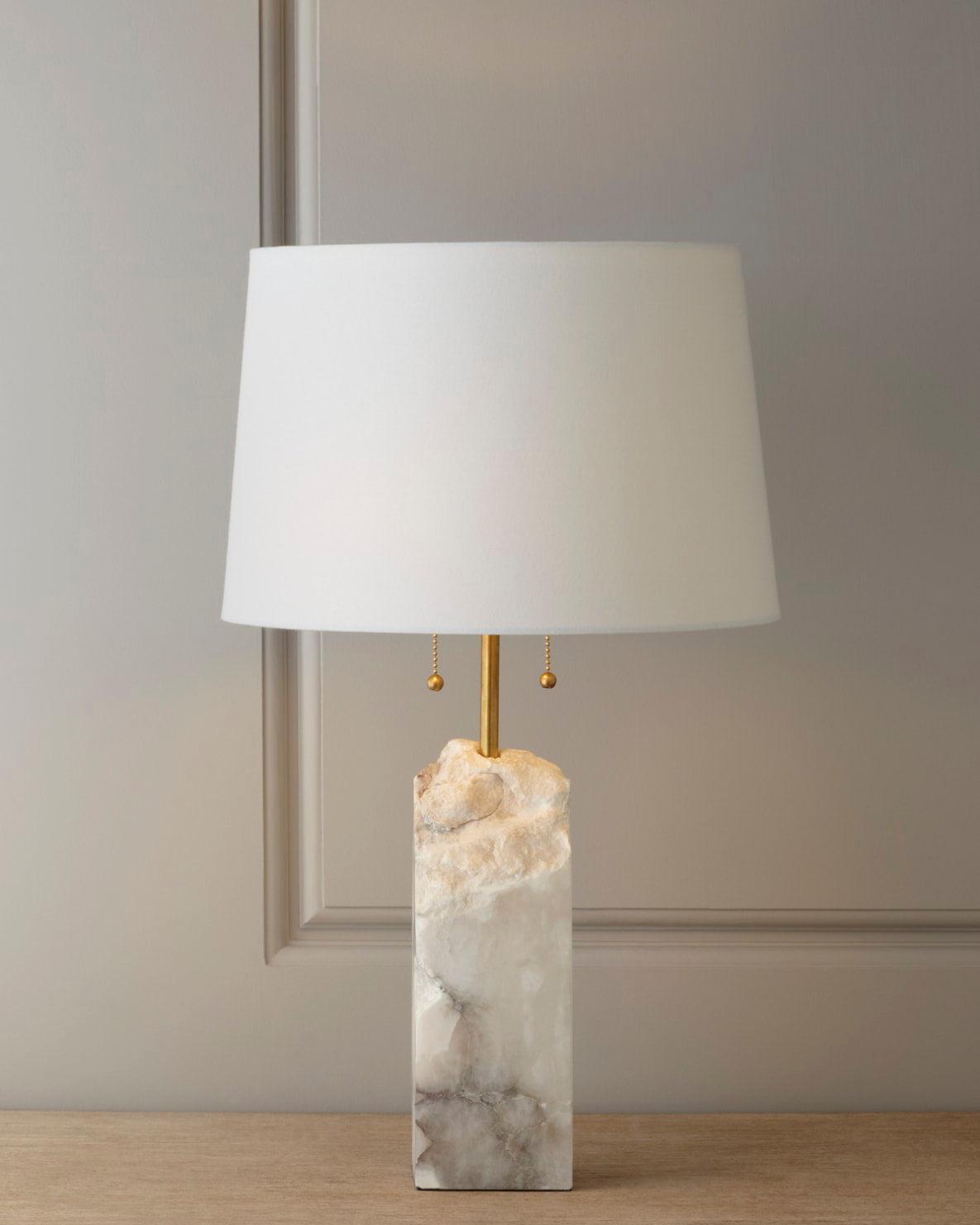 Raw Alabaster Accent Lamp Table Lamp