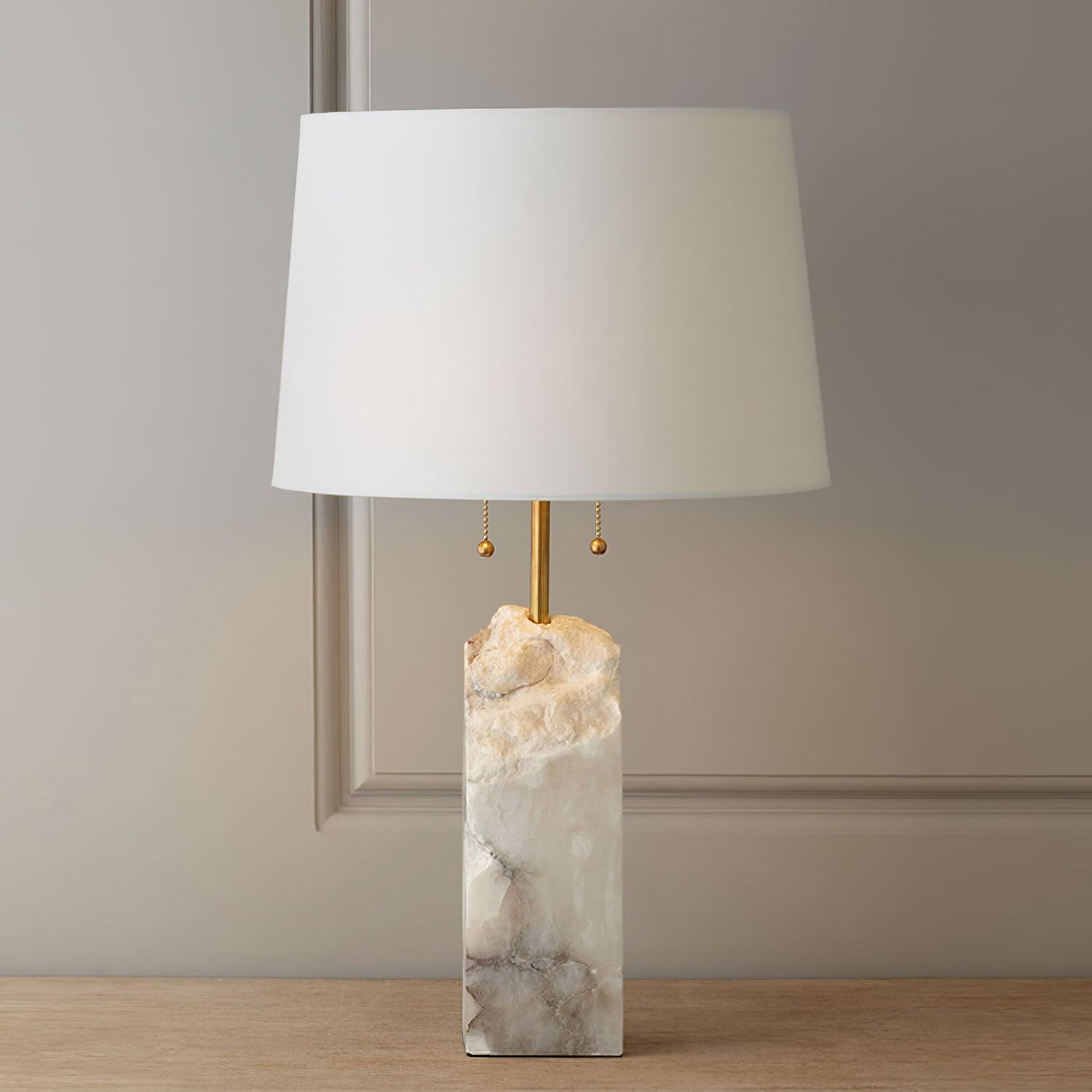 Raw Alabaster Accent Lamp Table Lamp